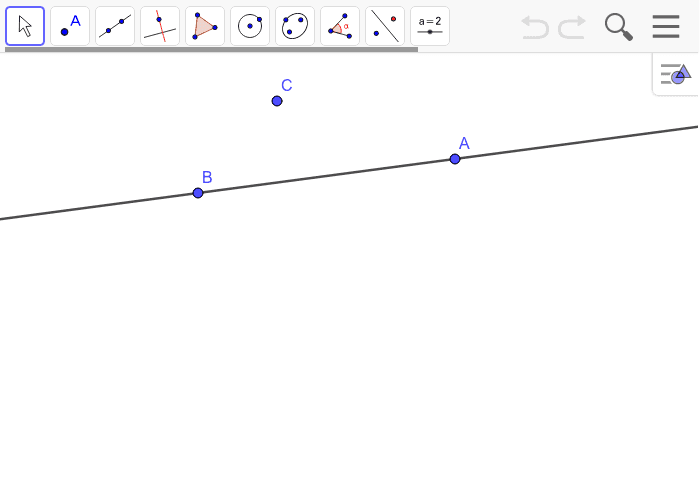 Find the missing endpoint – GeoGebra