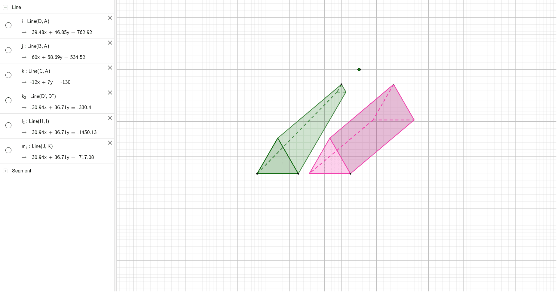 Perspective A 1 Point De Fuite Vs Cavaliere Geogebra