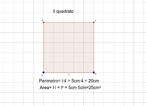 Perimetro E Area Quadrato Geogebra 9125