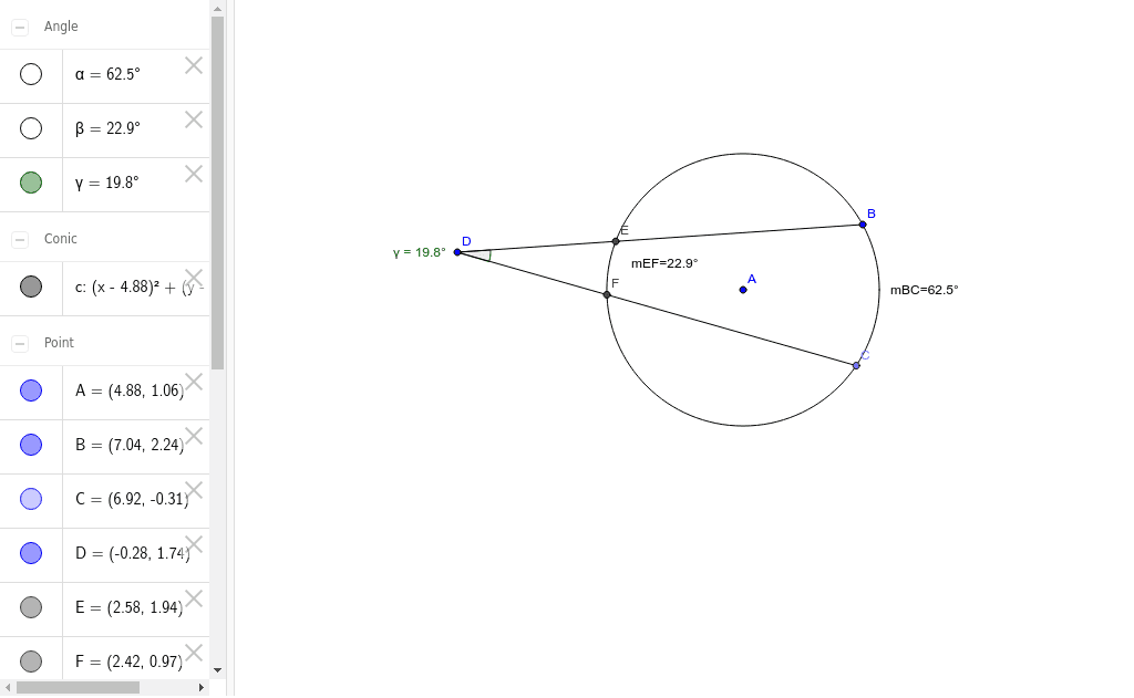 Circles Exterior Angles – GeoGebra