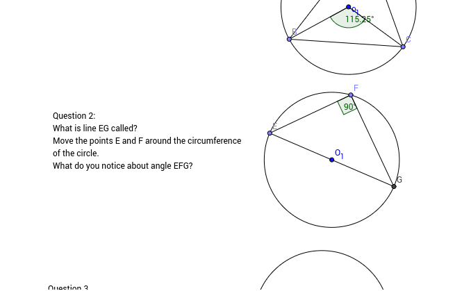 Discovering Circle Theorems Geogebra 5357