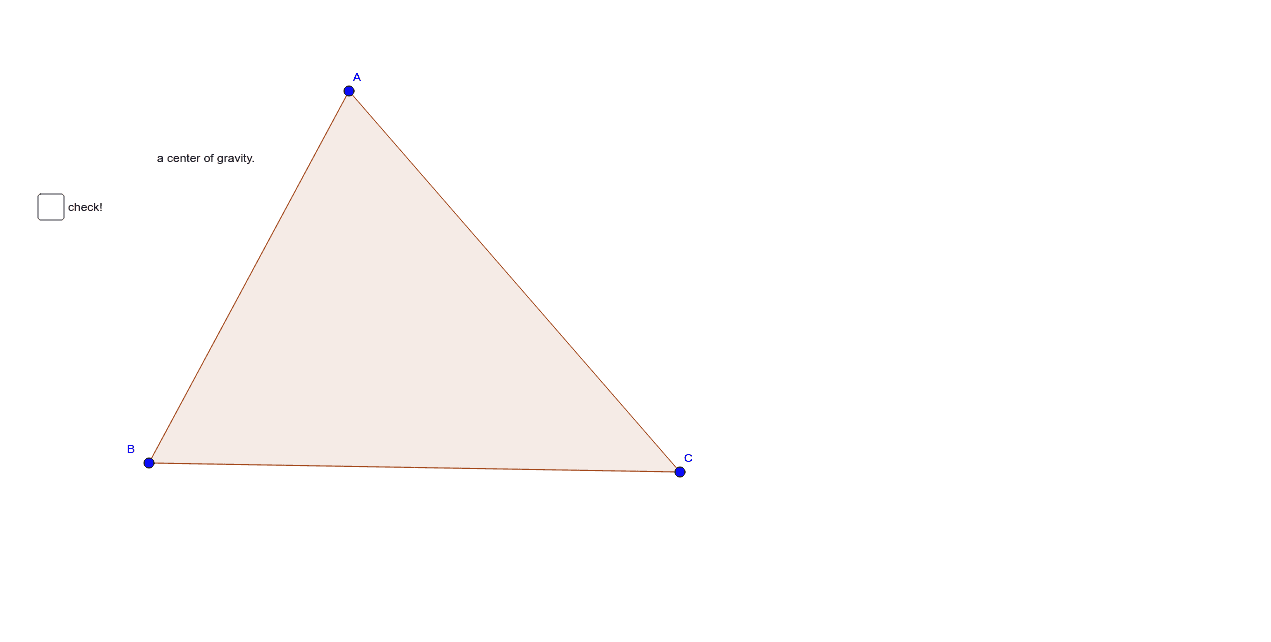 三角形の重心 A Center Of Gravity Geogebra