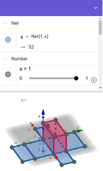 直方体 展開図 Geogebra