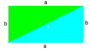 Rechteck und rechtwinkelige Dreiecke