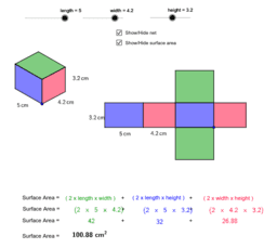 surface area formula for a rectangular prism