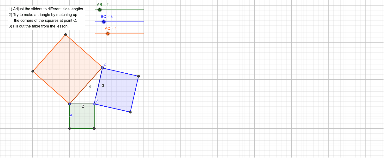 Triangle Sides Lengths Part 1 – GeoGebra