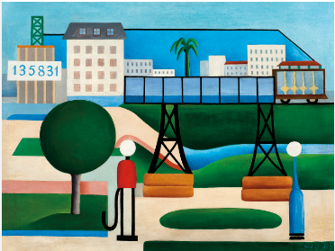   Tarsila do Amaral. São Paulo. 1924. Óleo sobre tela.