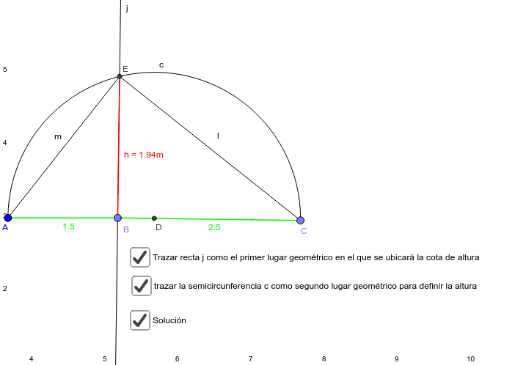 Teorema De La Altura En Un Triángulo Rectángulo Geogebra 5679