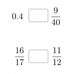 Number 3.4 Ordering rational numbers