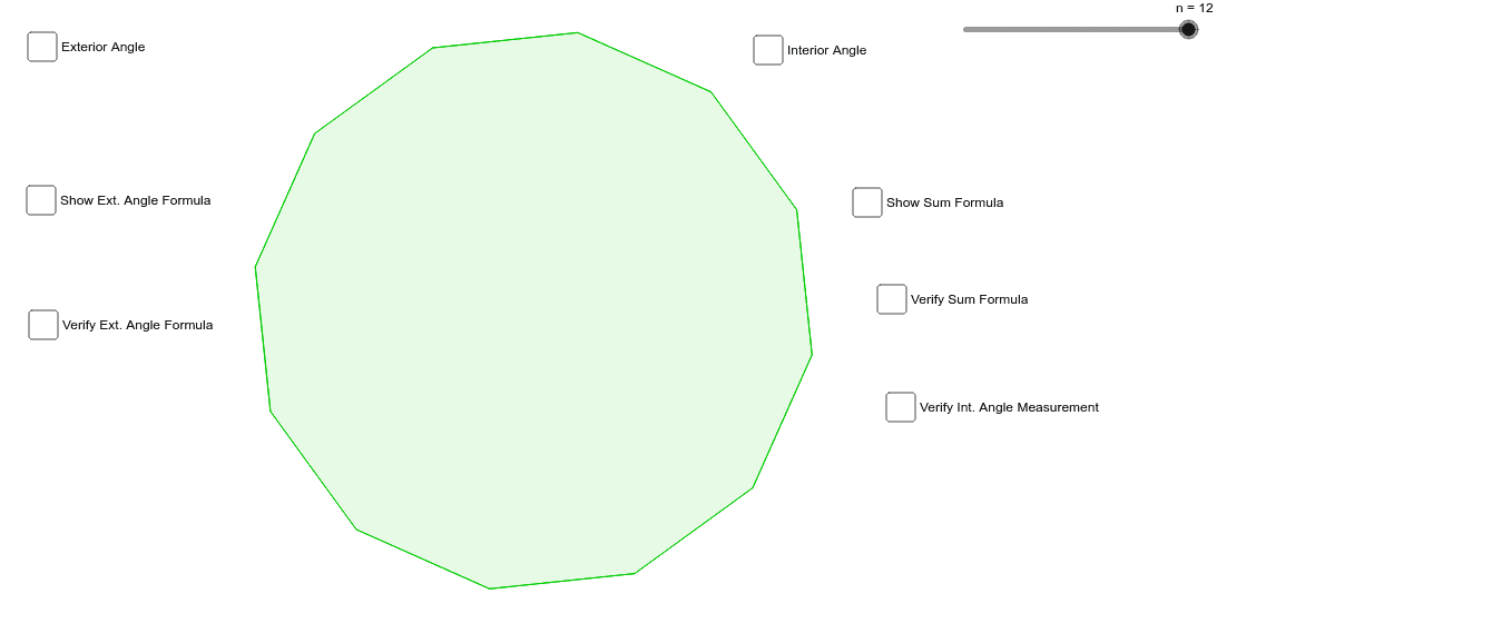 Polygon Angle Theorems Geogebra