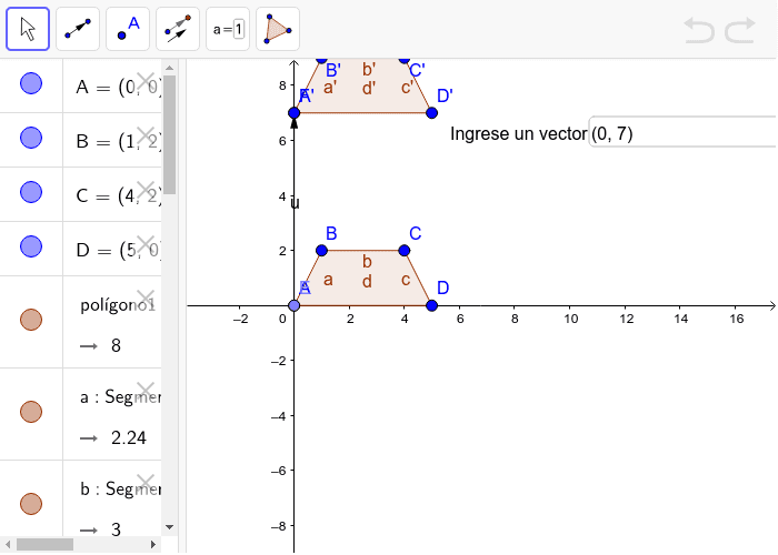 Traslaciones. – GeoGebra