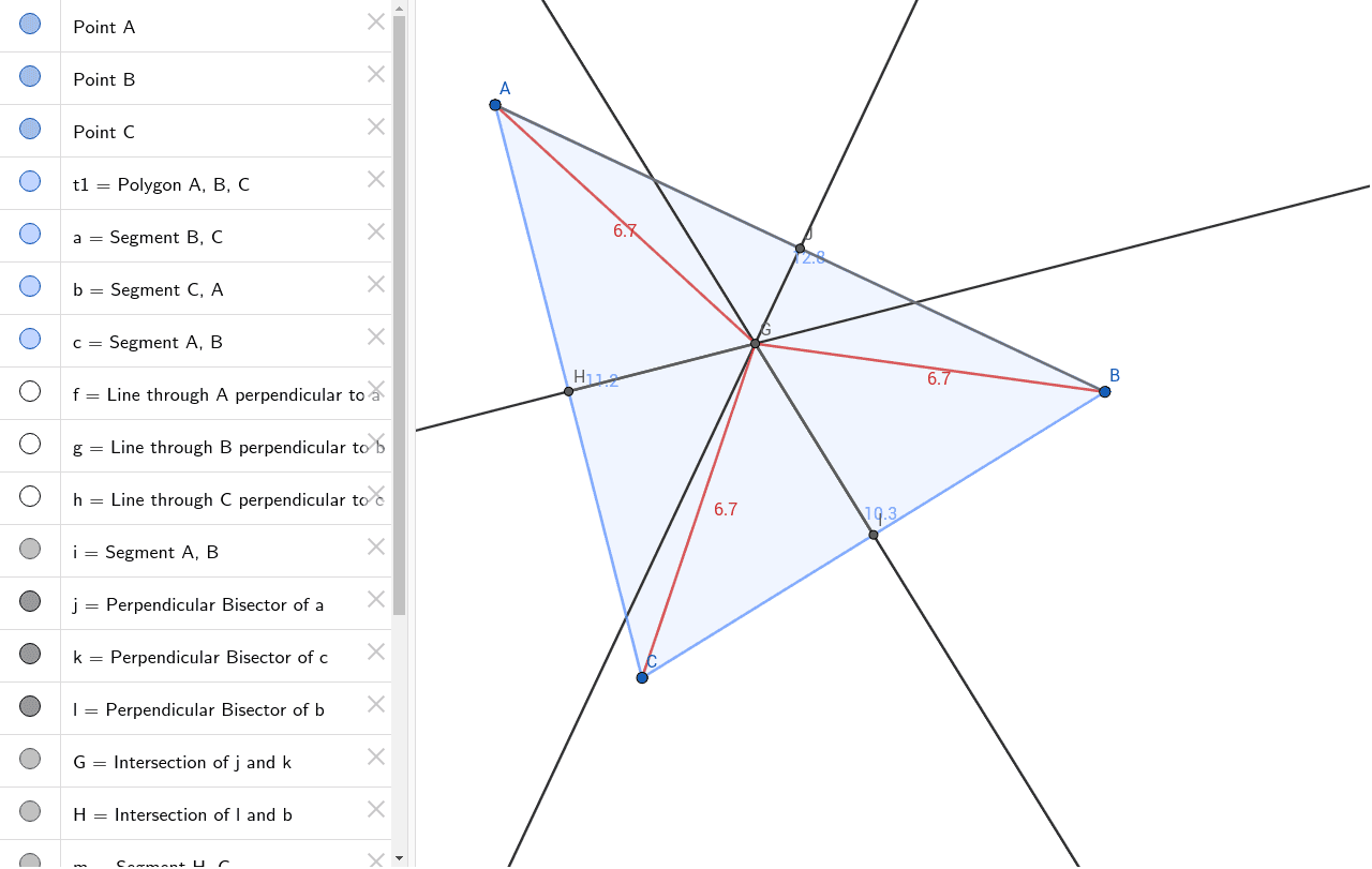 Perpendicular Bisectors Geogebra 7836