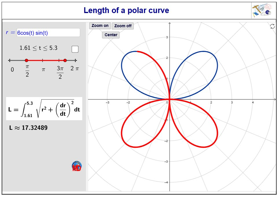 http://dmentrard.free.fr/GEOGEBRA/Maths/lengthpolarMD.html