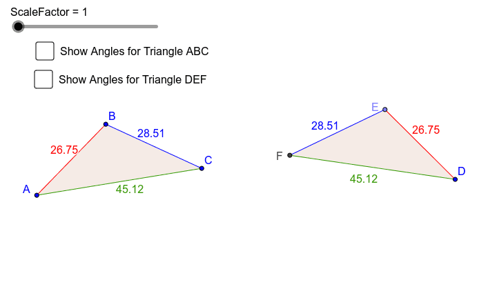 Exploring Similarity Geogebra