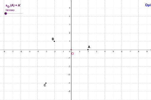 Oplossing Oefening Op De Puntspiegeling Geogebra