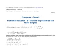 Problemas resueltos - 5 - cociente de polinomios con raíces simples.pdf