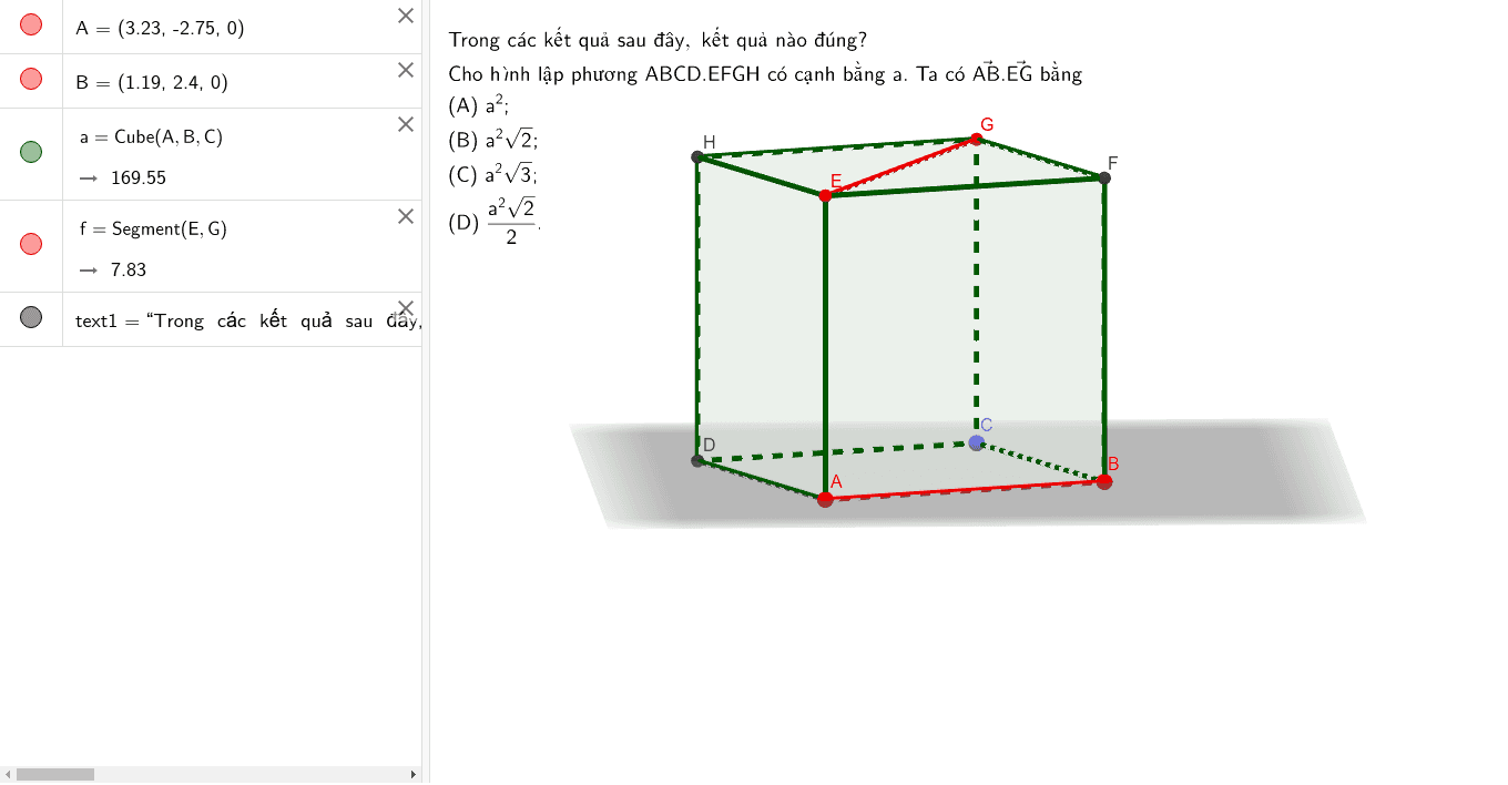 Bai Tập 3 Trang 123 Geogebra