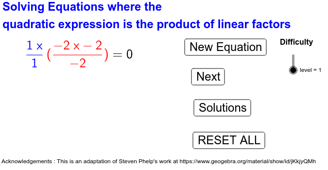 solving-equations-where-product-of-linear-factors-equals-zero-geogebra