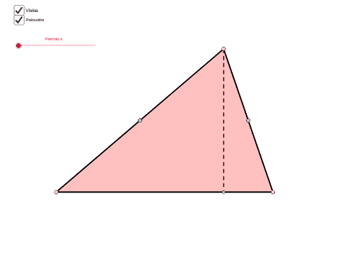 Površina Trokuta Demonstracija Geogebra