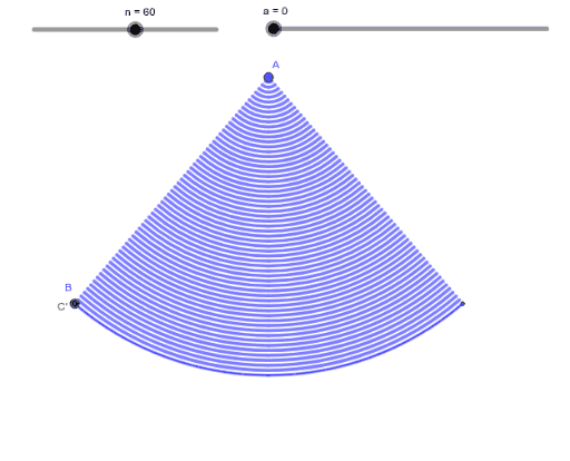 扇形の面積 Geogebra