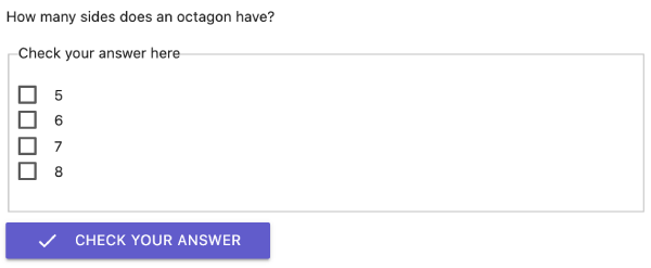 In GeoGebra Classroom, a question becomes a task. Note you can ask multiple choice or free response questions. 