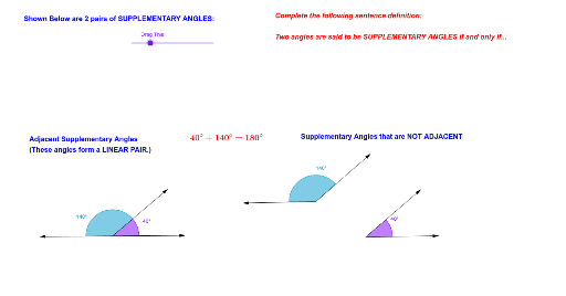 define supplementary angle 0