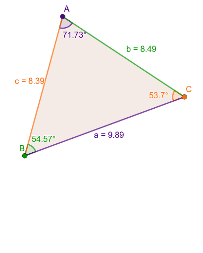 Laws Of Sine And Cosine Geogebra