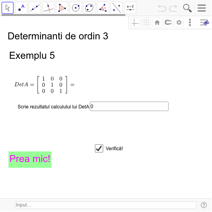 DeterminanÈ›i De Ordin 3 Geogebra