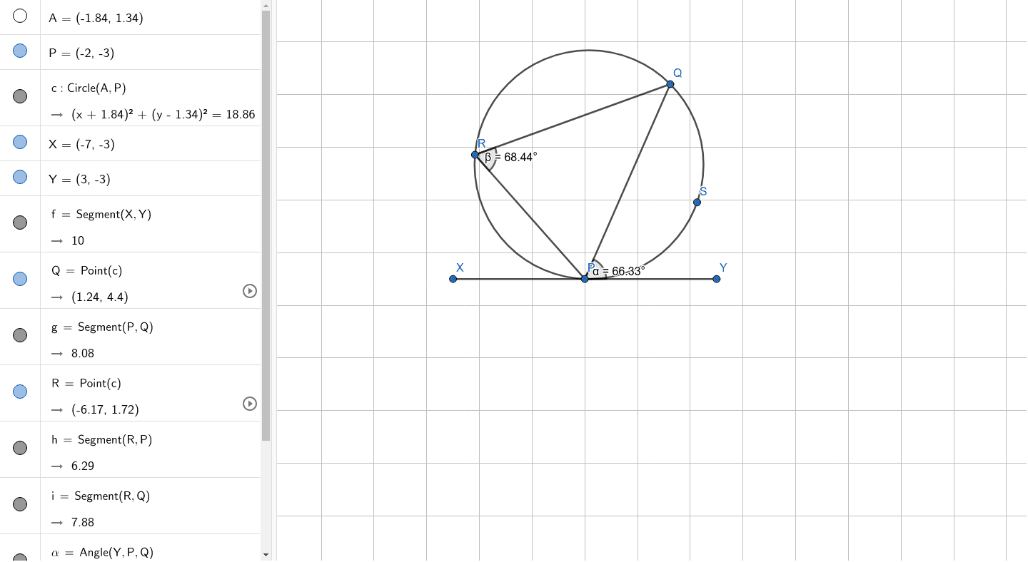 Question 5 Maths Assignmnet Geogebra