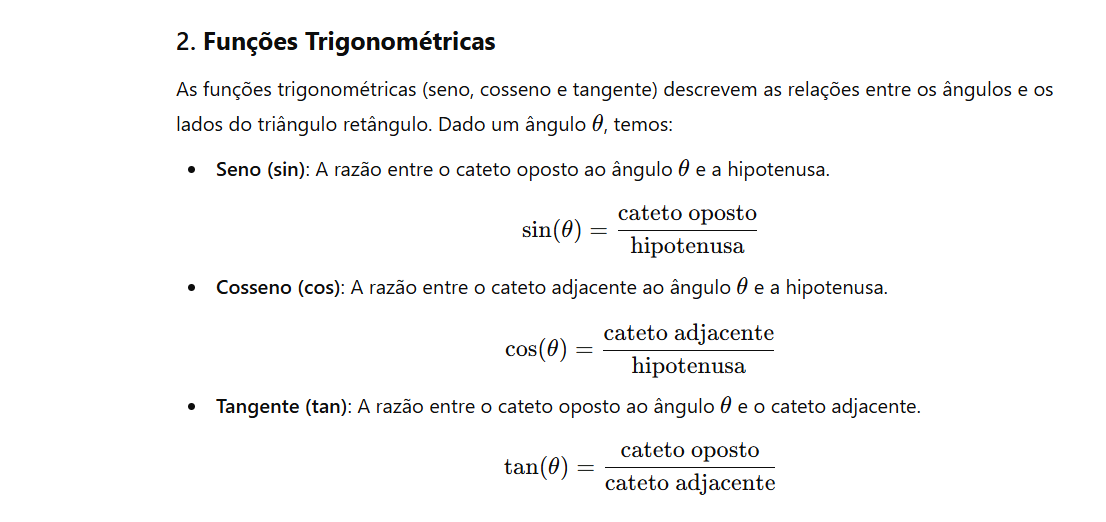 Funções Trigonométricas