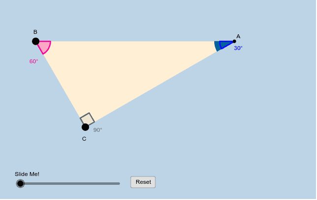 30 60 90 Triangles Geogebra