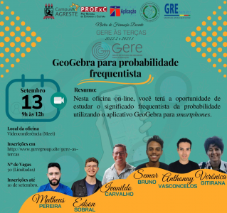 Oficina GeoGebra para probabilidade frequentista - GERE