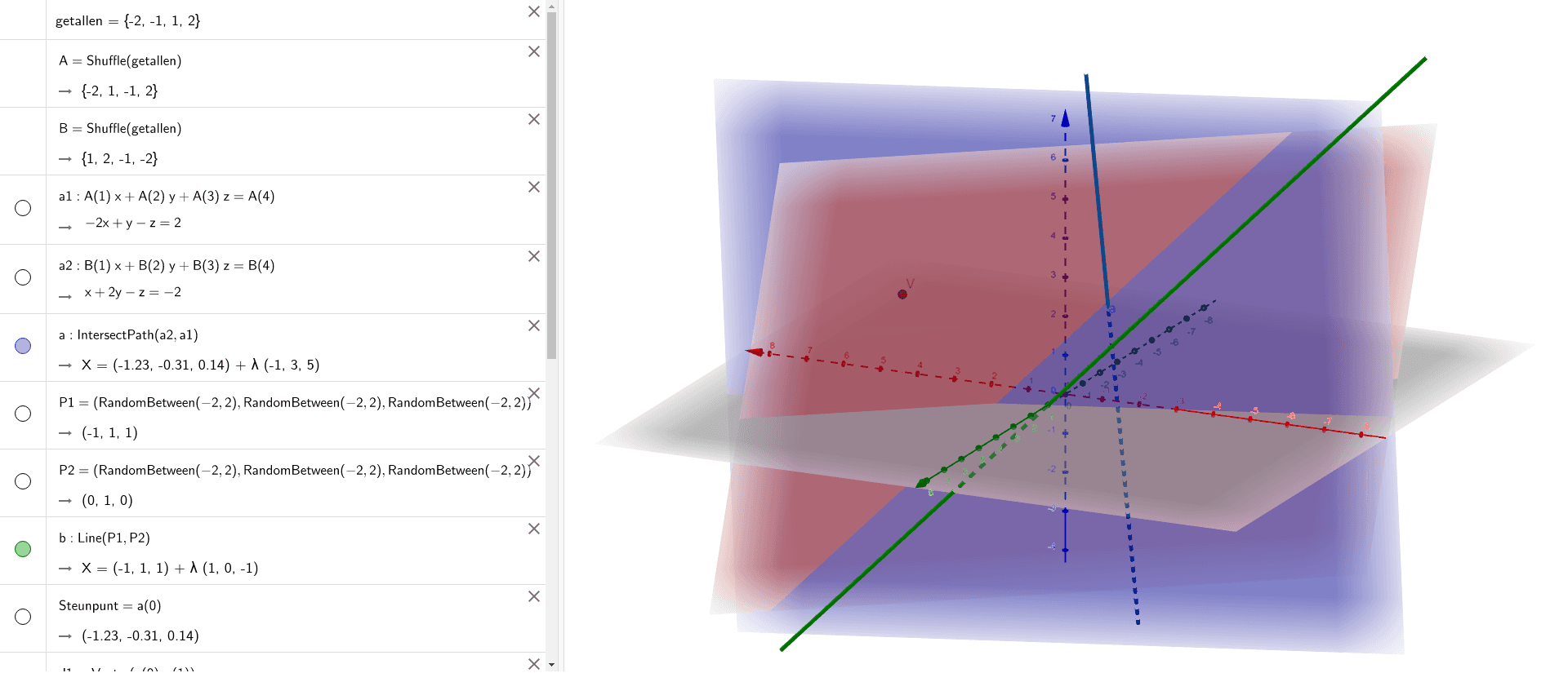 Taak Vraag 1 En 2 Geogebra