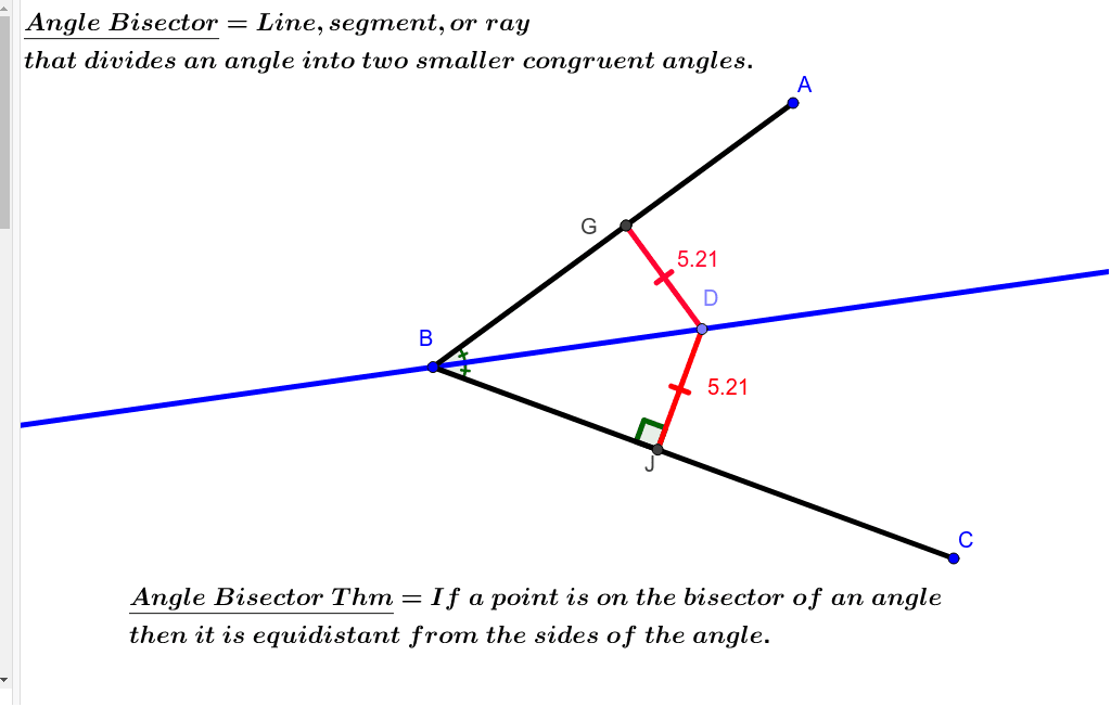 Reflex Angle, Angle Bisector – GeoGebra