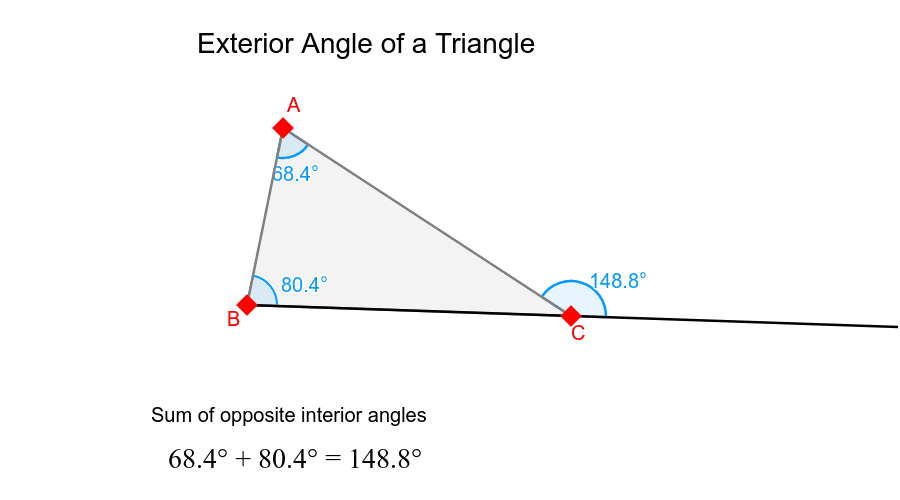 sim9: Triangle Exterior Angles – GeoGebra