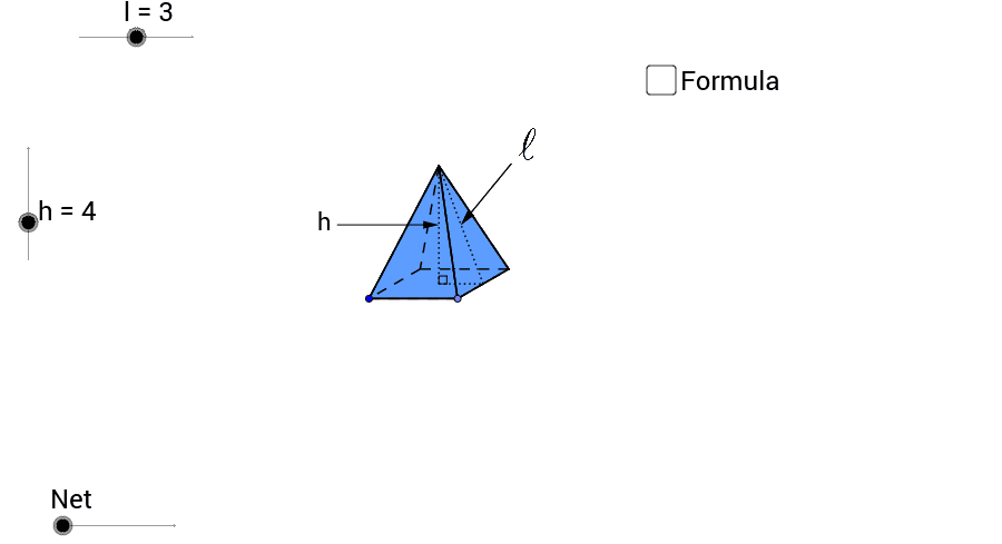 Folding Nets of a Pyramid – GeoGebra