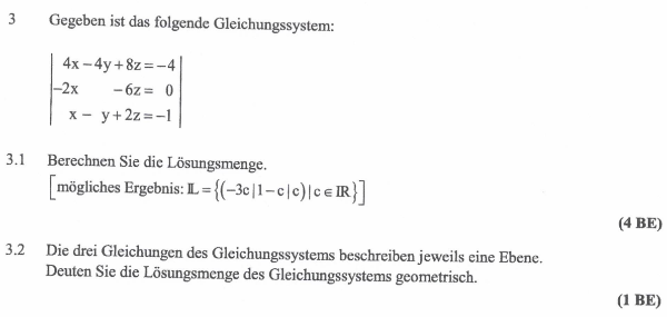 Aufgabe 3: LGS geometrisch interpretieren