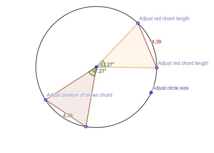 length of a chord geometry