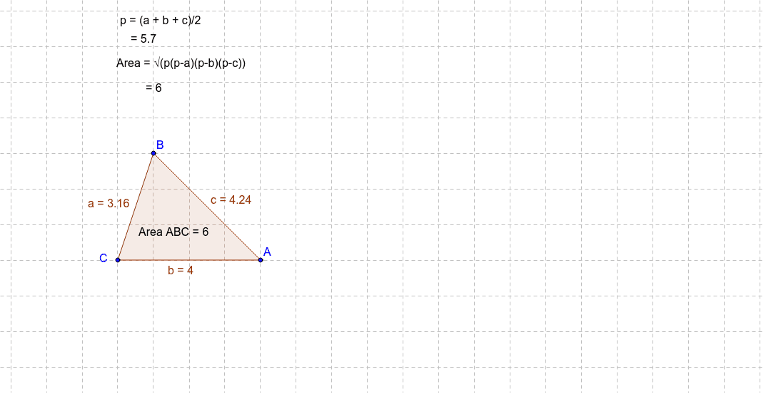 Heron s Formula GeoGebra