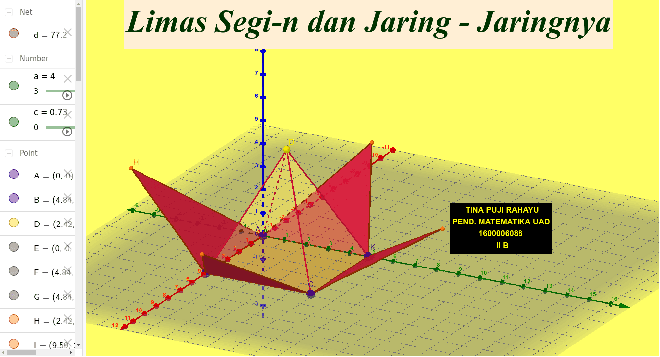 Limas Segi N Dan Jaring Jaringnya Geogebra