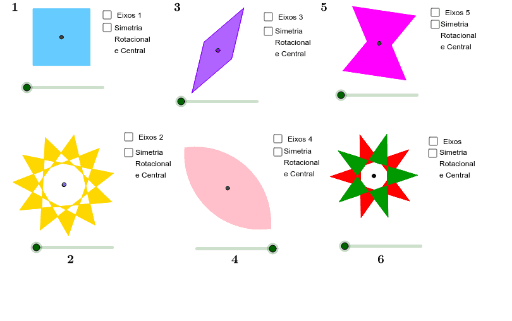 Jogo de reflexões e rotações – GeoGebra