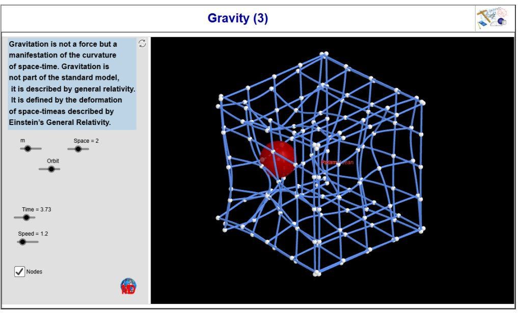 http://dmentrard.free.fr/GEOGEBRA/Maths/gravity3MD.html