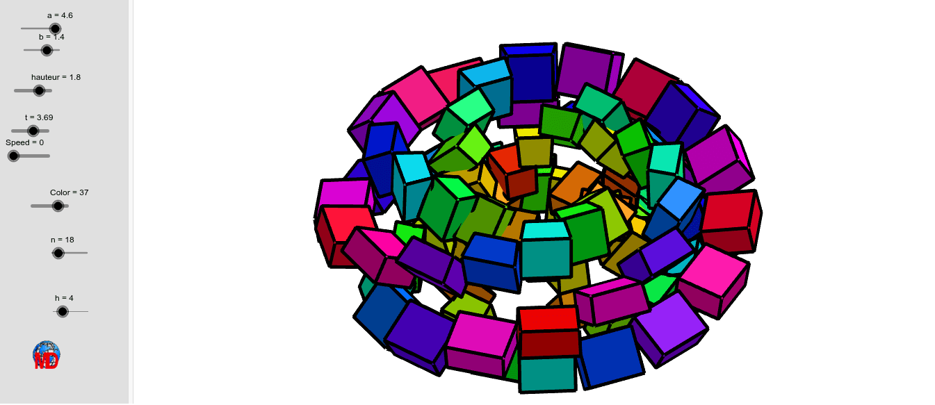 Stacked Cubes – GeoGebra