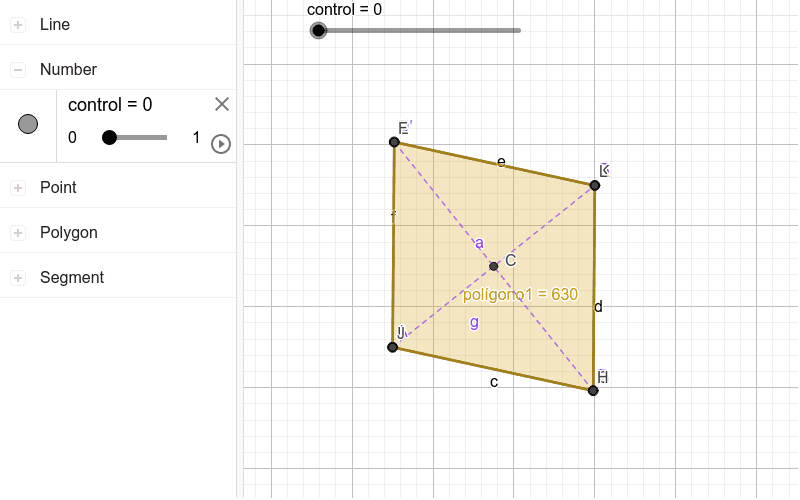 Área Del Rombo Geogebra 3172