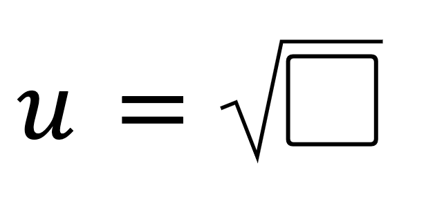 Use the diagram above to determine the exact value of u.  Be sure it looks something like this: 