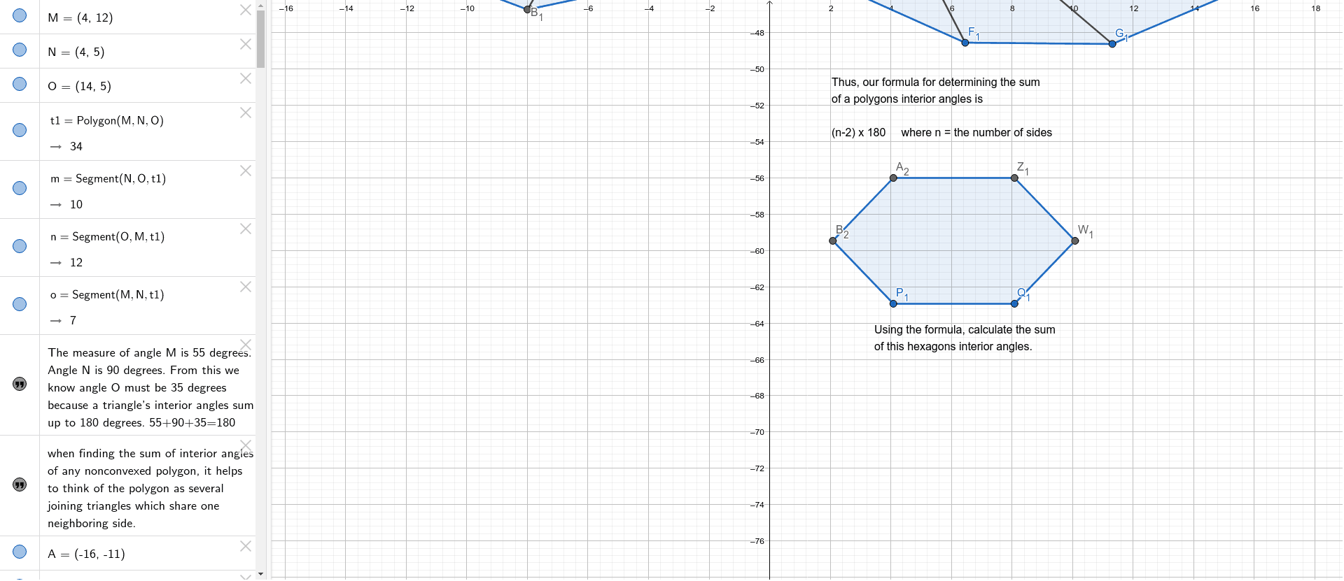 Sum Of Interior Angles Of A Polygon Geogebra 0079