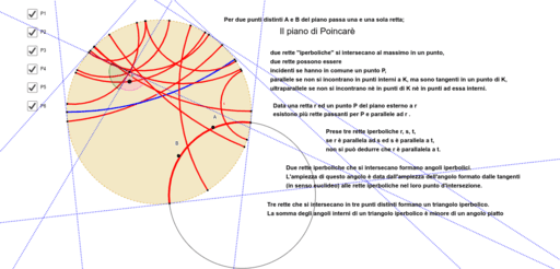 Definizione somma disco Poincaré – GeoGebra