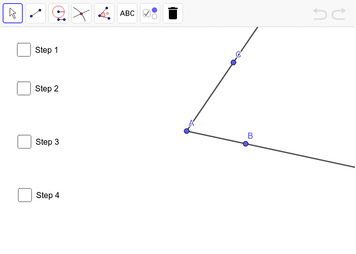 Construct an Angle Bisector – GeoGebra