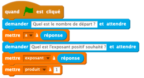 Recopier le programme ci-dessous dans le logiciel Scratch.