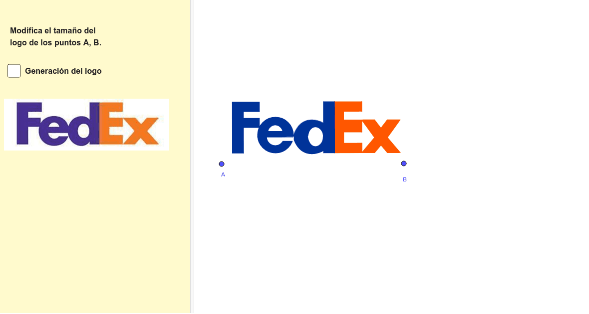 Logo FedEx – GeoGebra